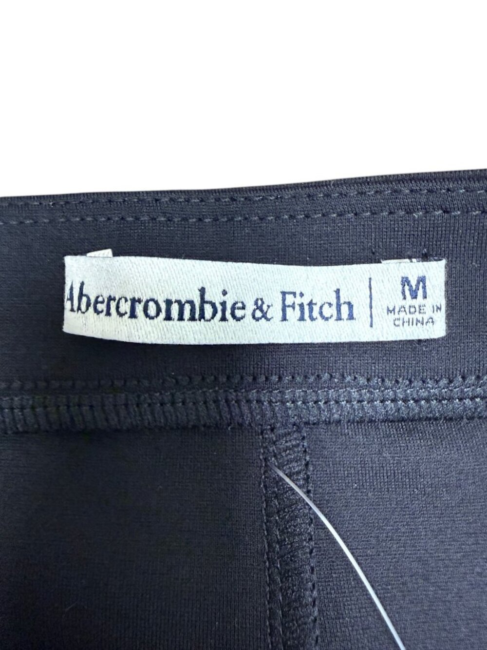 ABERCROMBIE & FITCH Women's NEW Ponte Skinny Zip Legging Black | Size M - Picture 12 of 15